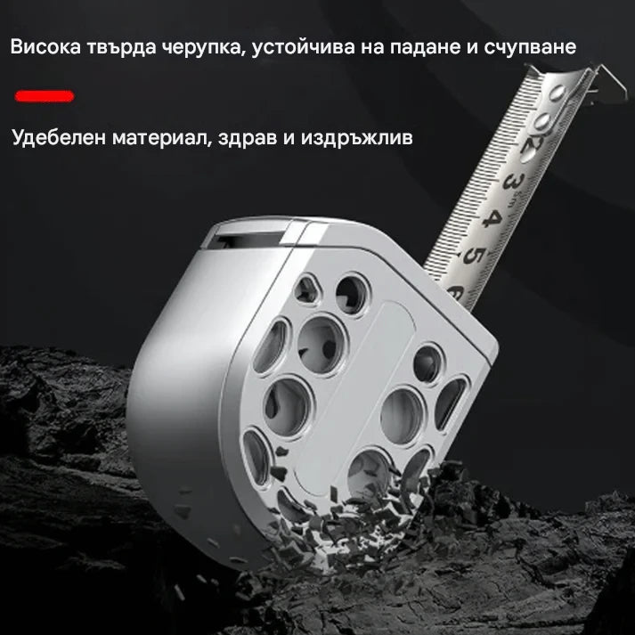 ✅Висококачествена куха стоманена ролетка, водоустойчива и устойчива на падане, с висока прецизност 💥