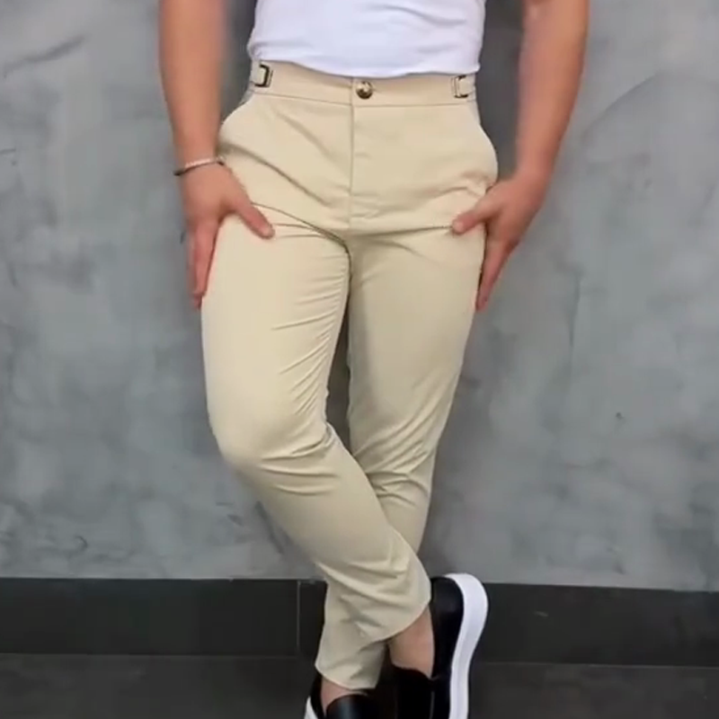 💖👖мъжки панталони с еластична талия и тясна кройка