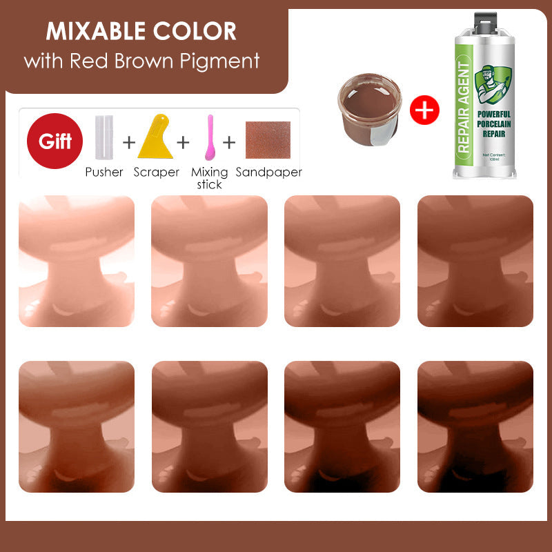 🔥Купи 1, вземи 1 безплатно 🔥Мощен комплект за ремонт на порцелан с двойна тръба