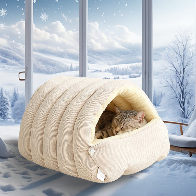 Уютно и комфортно плюшено легло за домашни любимци🐱