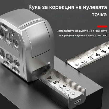✅Висококачествена куха стоманена ролетка, водоустойчива и устойчива на падане, с висока прецизност 💥