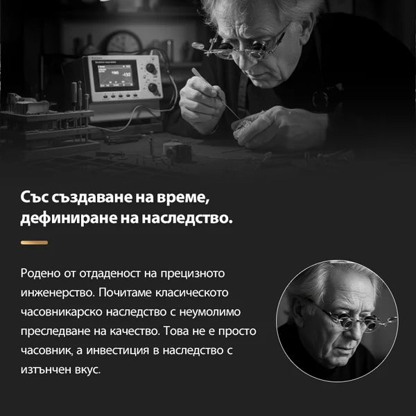 ⌚💧 Нов водоустойчив автоматичен механичен ръчен часовник