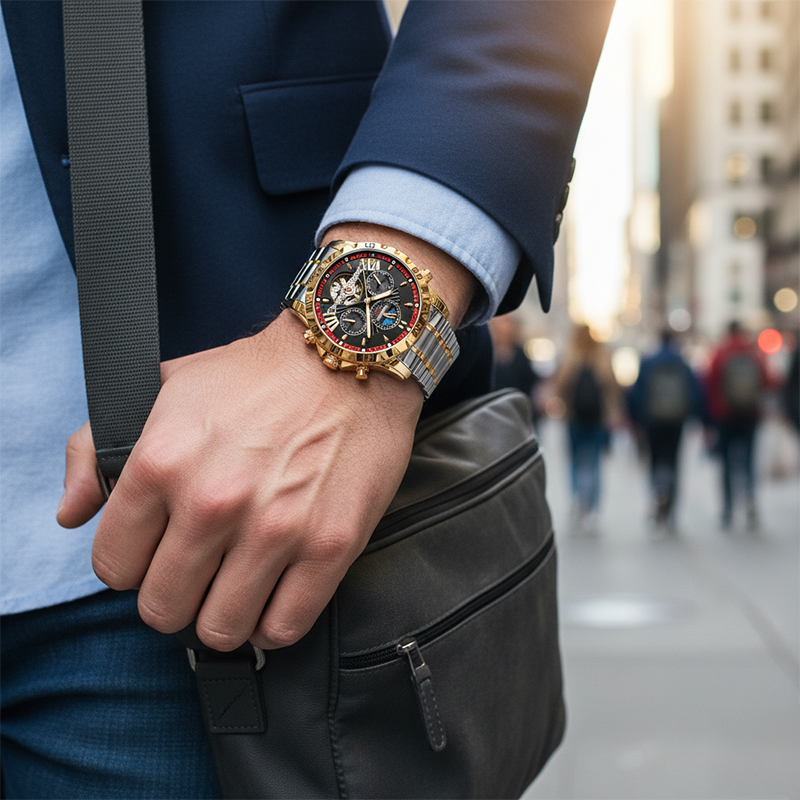 ⌚💧 Нов водоустойчив автоматичен механичен ръчен часовник