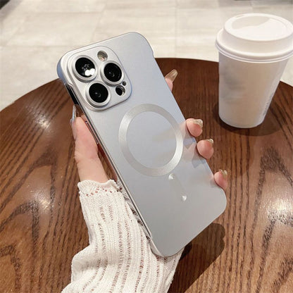 Тънък безрамков магнитен калъф за телефон за iPhone