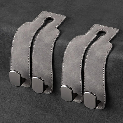 Eptchn TwinHook Leather Car Headrest Hangers