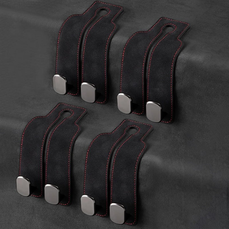 Eptchn TwinHook Leather Car Headrest Hangers