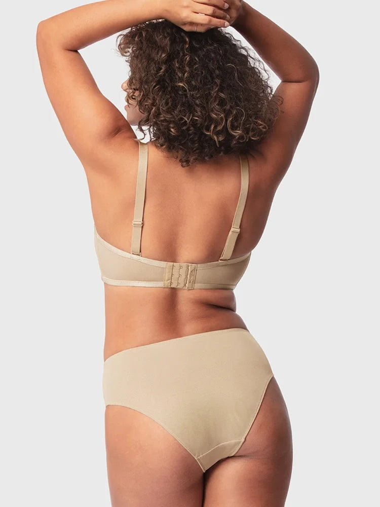 Sheer Mesh Unlined Underwire Strapless Balconette Bra