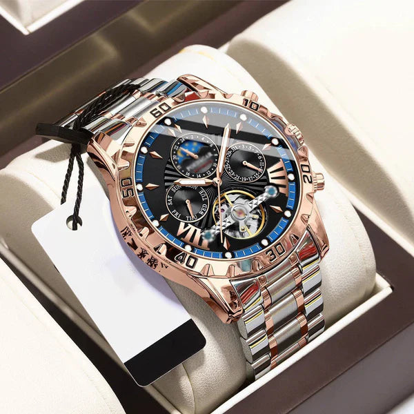 ⌚💧 Нов водоустойчив автоматичен механичен ръчен часовник