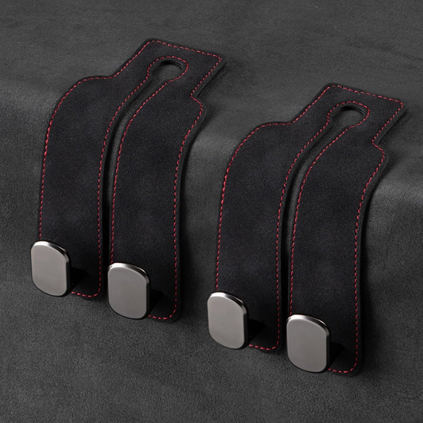 Eptchn TwinHook Leather Car Headrest Hangers