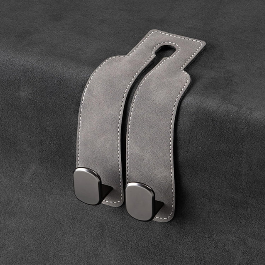 Eptchn TwinHook Leather Car Headrest Hangers