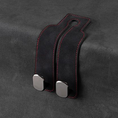 Eptchn TwinHook Leather Car Headrest Hangers