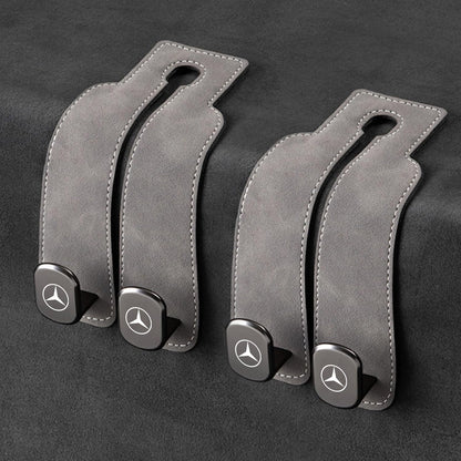 Eptchn TwinHook Leather Car Headrest Hangers