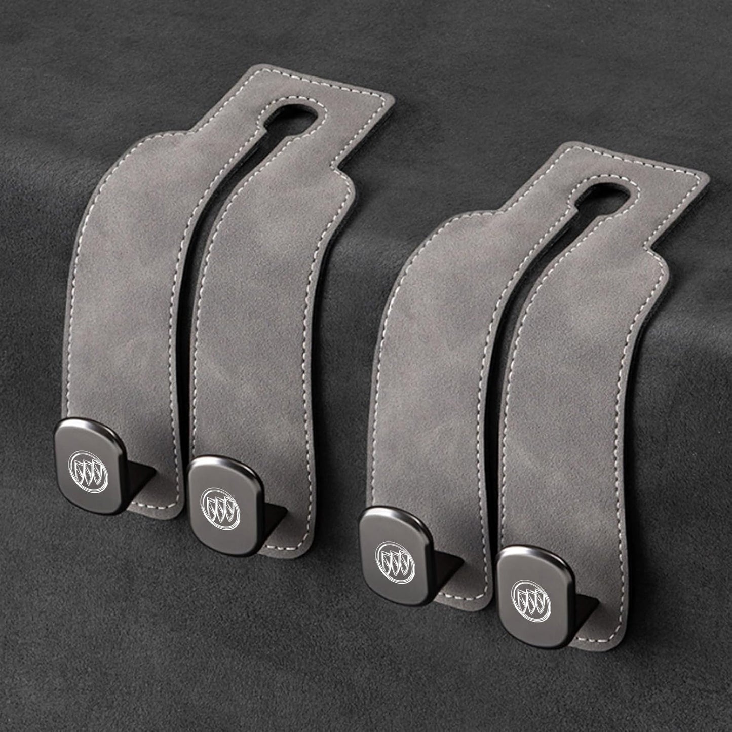 Eptchn TwinHook Leather Car Headrest Hangers