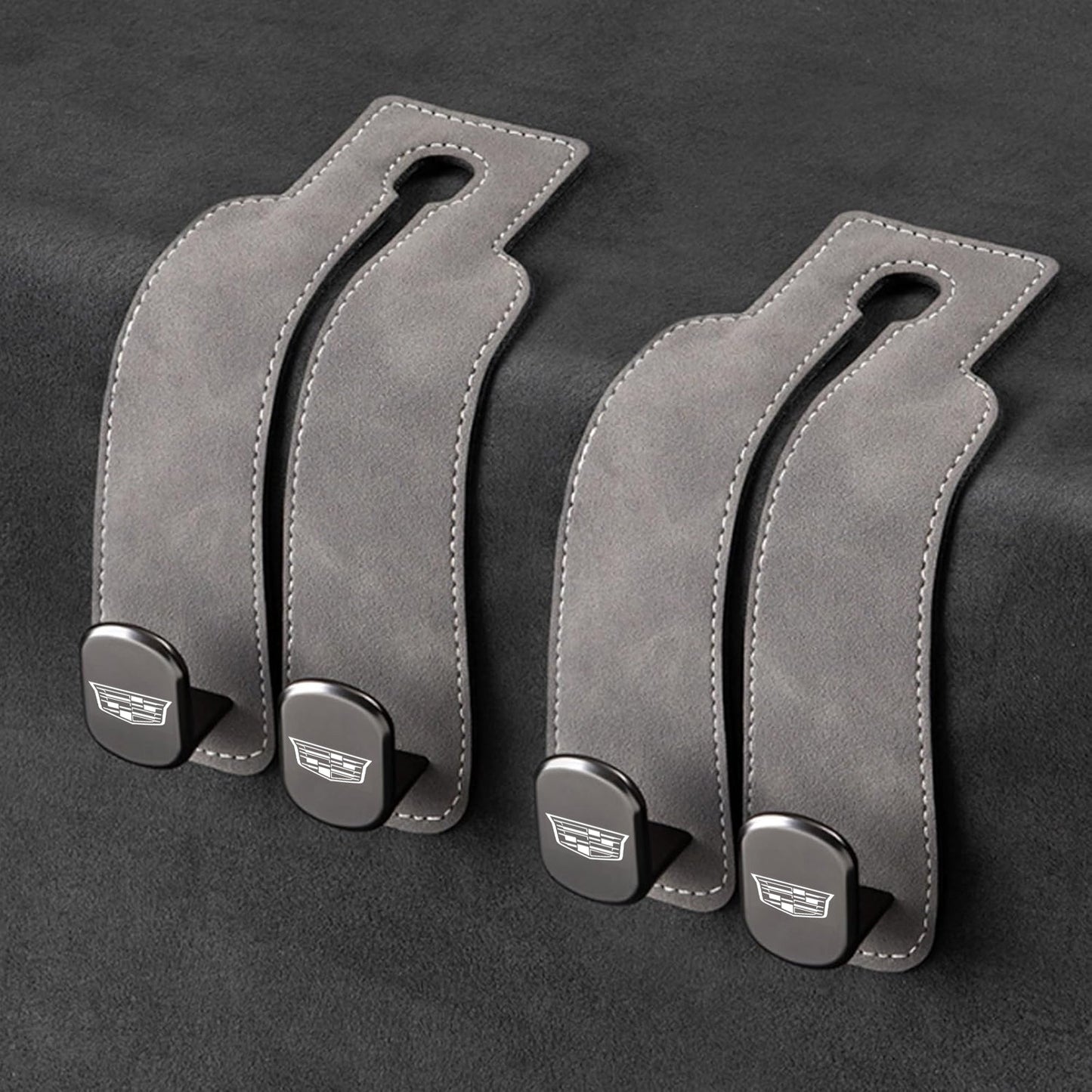 Eptchn TwinHook Leather Car Headrest Hangers