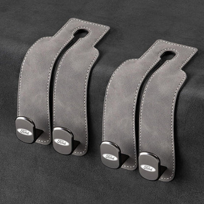 Eptchn TwinHook Leather Car Headrest Hangers
