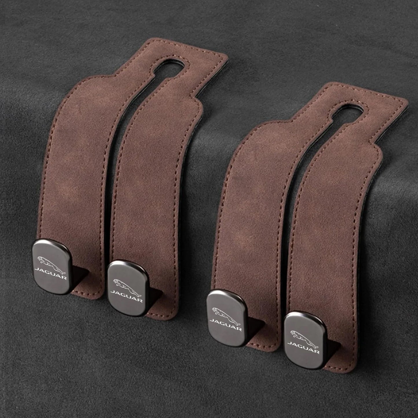 Eptchn TwinHook Leather Car Headrest Hangers