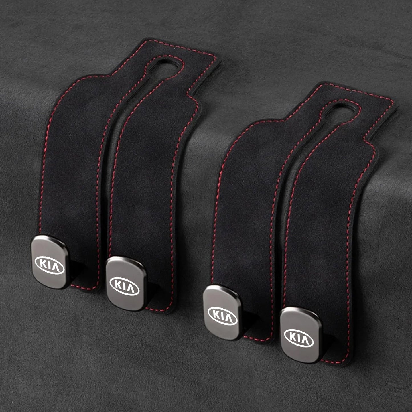 Eptchn TwinHook Leather Car Headrest Hangers