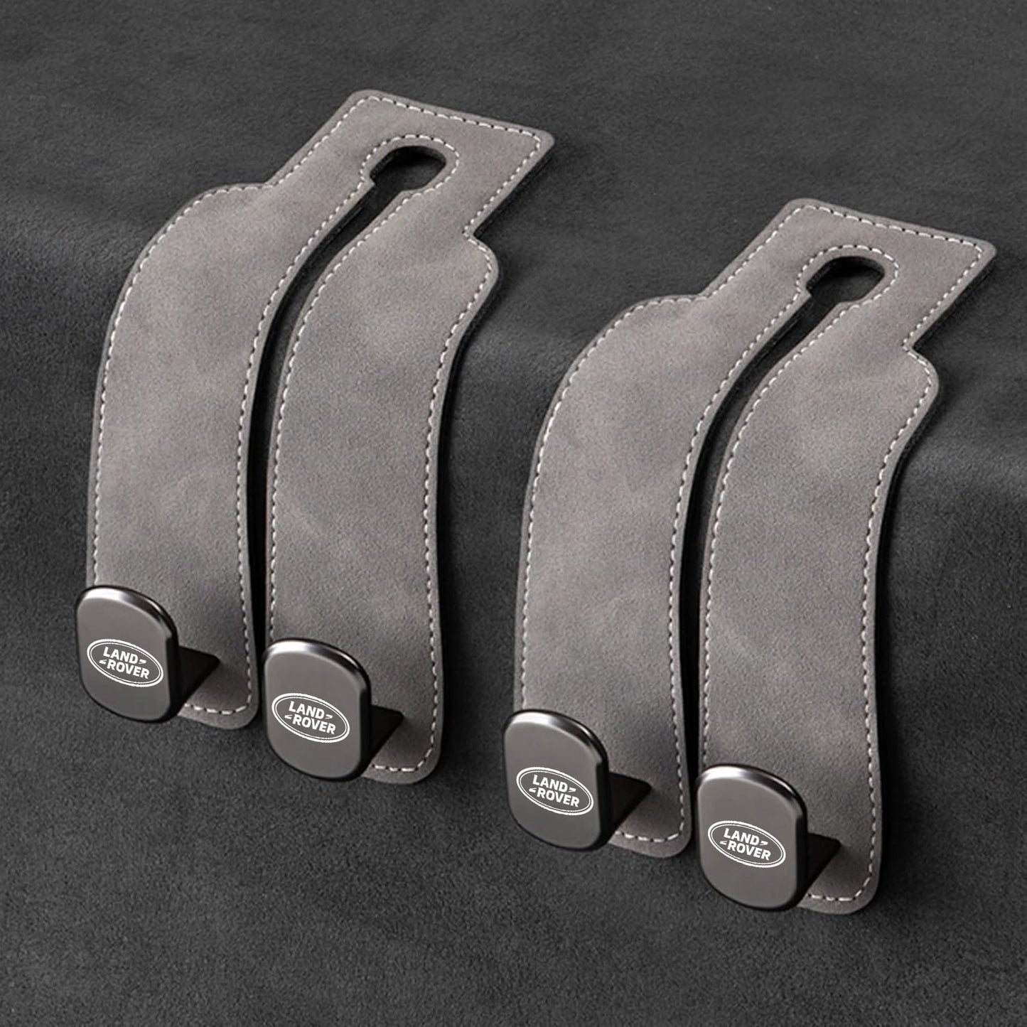 Eptchn TwinHook Leather Car Headrest Hangers