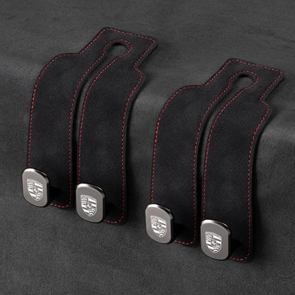 Eptchn TwinHook Leather Car Headrest Hangers
