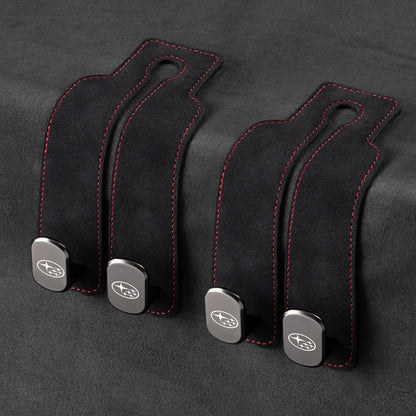 Eptchn TwinHook Leather Car Headrest Hangers
