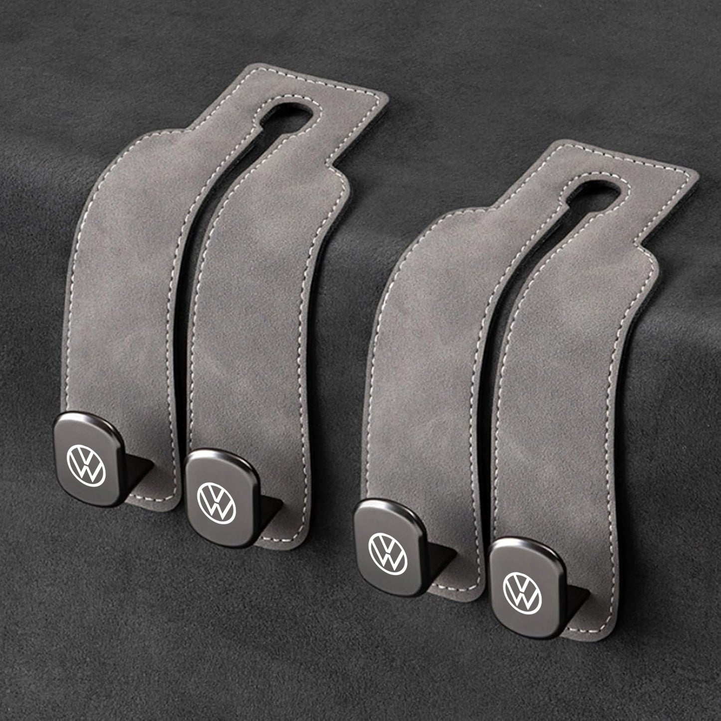 Eptchn TwinHook Leather Car Headrest Hangers