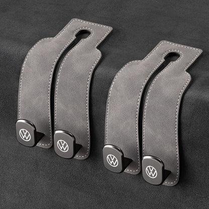 Eptchn TwinHook Leather Car Headrest Hangers
