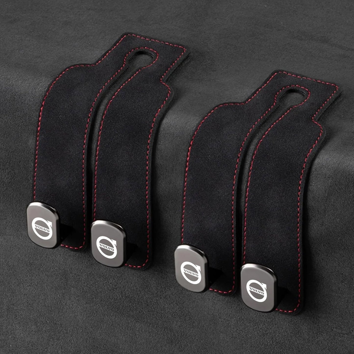Eptchn TwinHook Leather Car Headrest Hangers