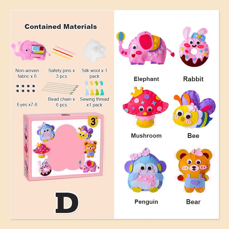 【✨Направи си сам ръчно】🧸Направи си сам комплект за шиене за деца