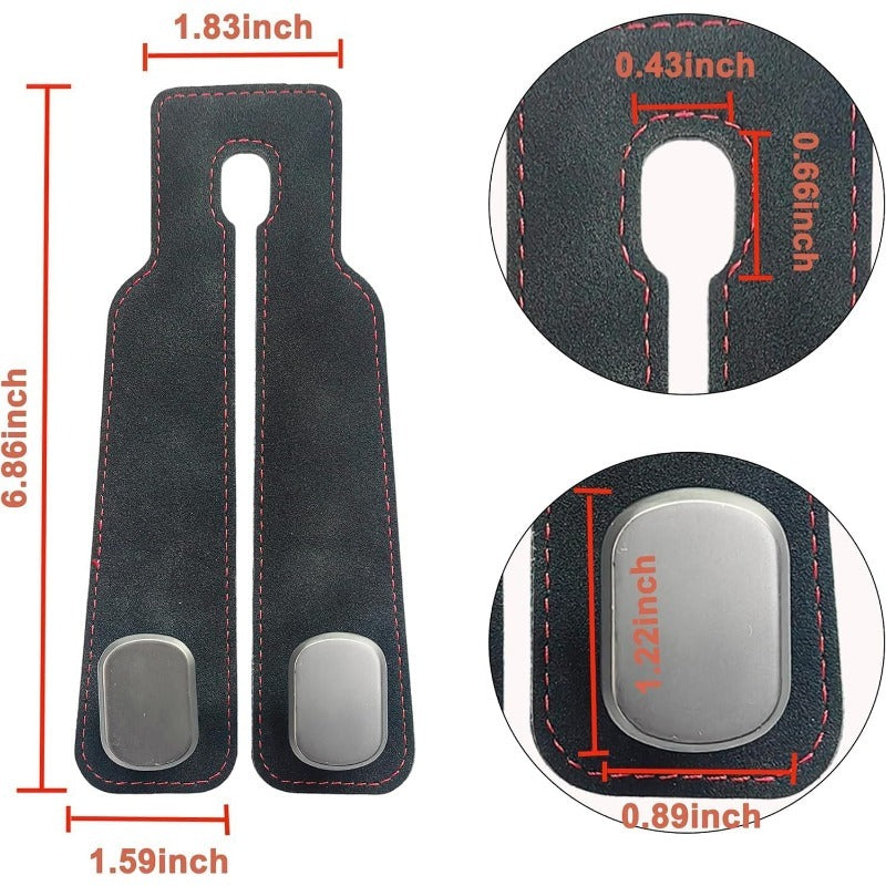 Eptchn TwinHook Leather Car Headrest Hangers