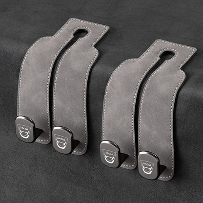 Eptchn TwinHook Leather Car Headrest Hangers