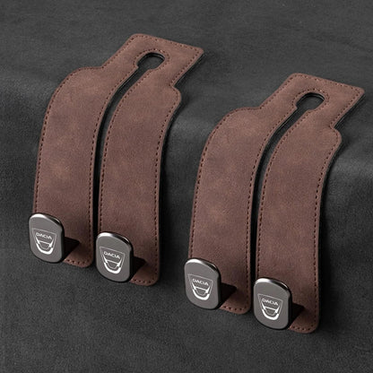 Eptchn TwinHook Leather Car Headrest Hangers