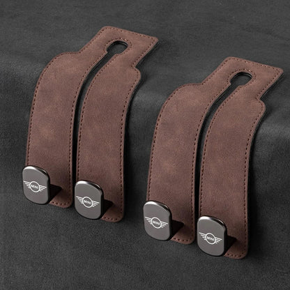 Eptchn TwinHook Leather Car Headrest Hangers