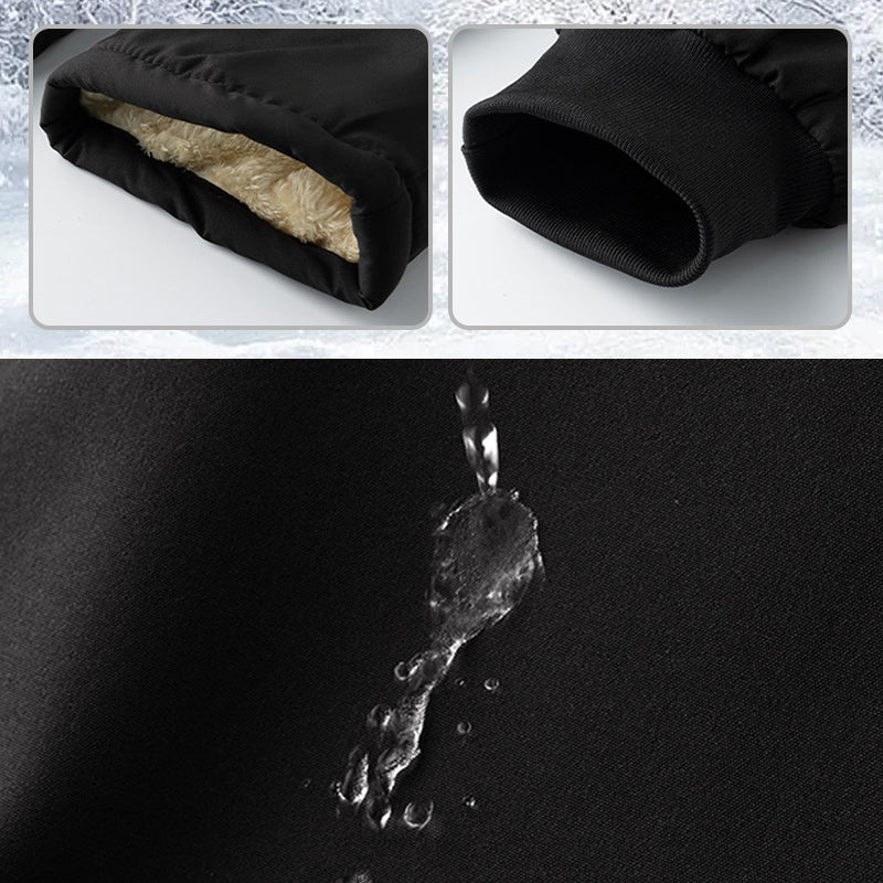 Удобен и топъл🔥🎁Мъжки удобни водоустойчиви и ветроустойчиви панталони с плюшена подплата