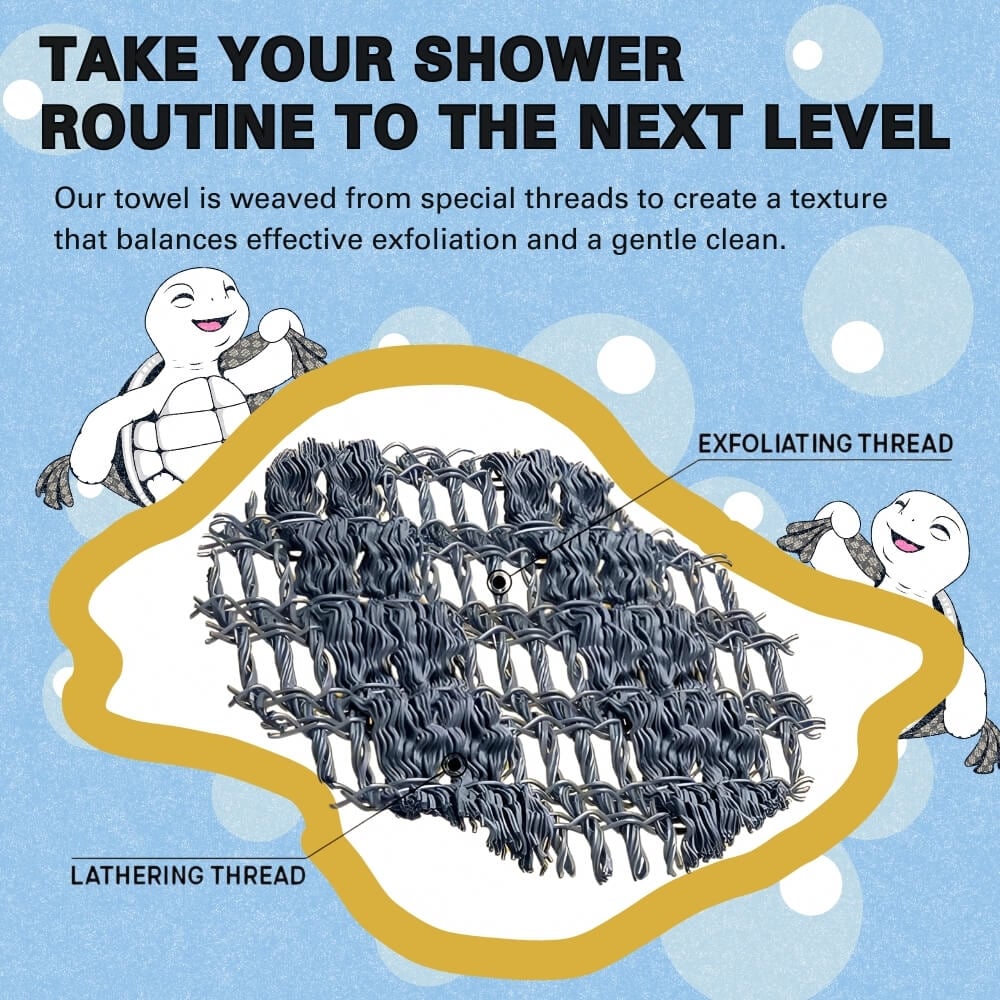 🧼💦1+1 БЕЗПЛАТНО: Антибактериална ексфолираща кърпа за баня 🚿