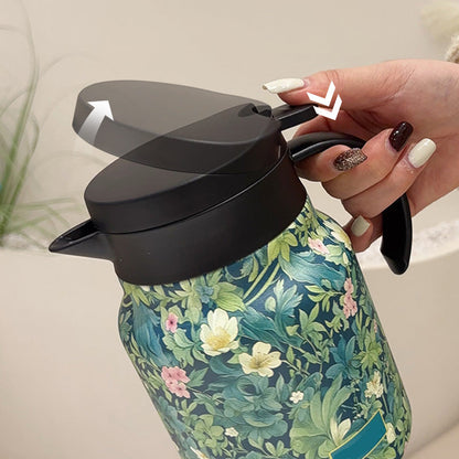 🍵 Премиум вакуумно изолиран чайник 1000ml с цедка