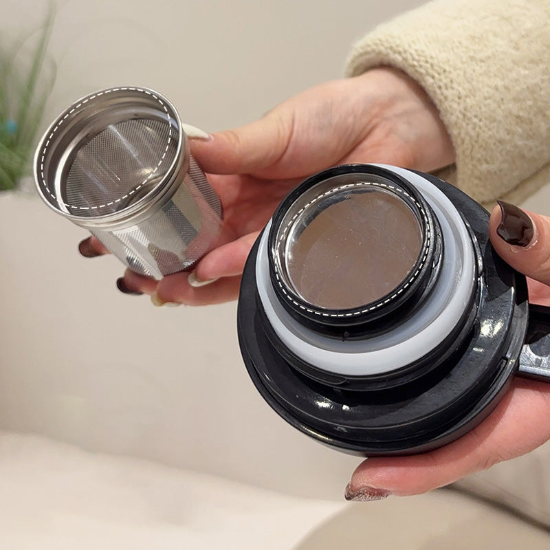 🍵 Премиум вакуумно изолиран чайник 1000ml с цедка