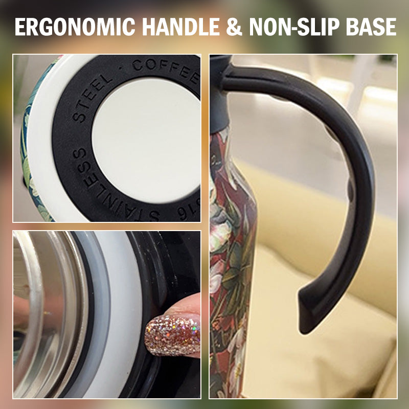 🍵 Премиум вакуумно изолиран чайник 1000ml с цедка