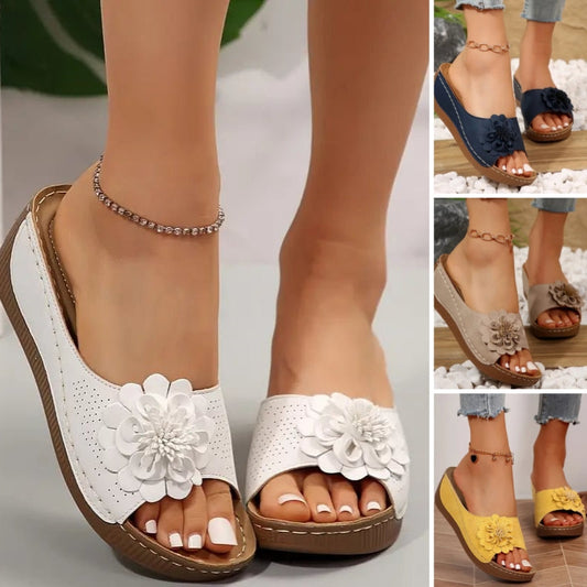 🌸 Удобни флорални сандали за жени с неплъзгащи се повърхности | Мека EVA стелка, цветен дизайн – идеални за плаж, градина и ежедневие 🏖️✨