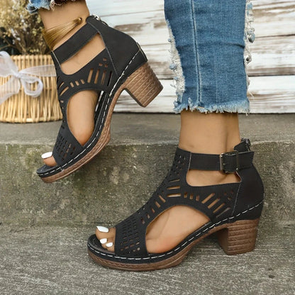 💖【EU 36-43】👡 Универсални сандали с издълбана средна пета | Елегантен дизайн за всеки стил