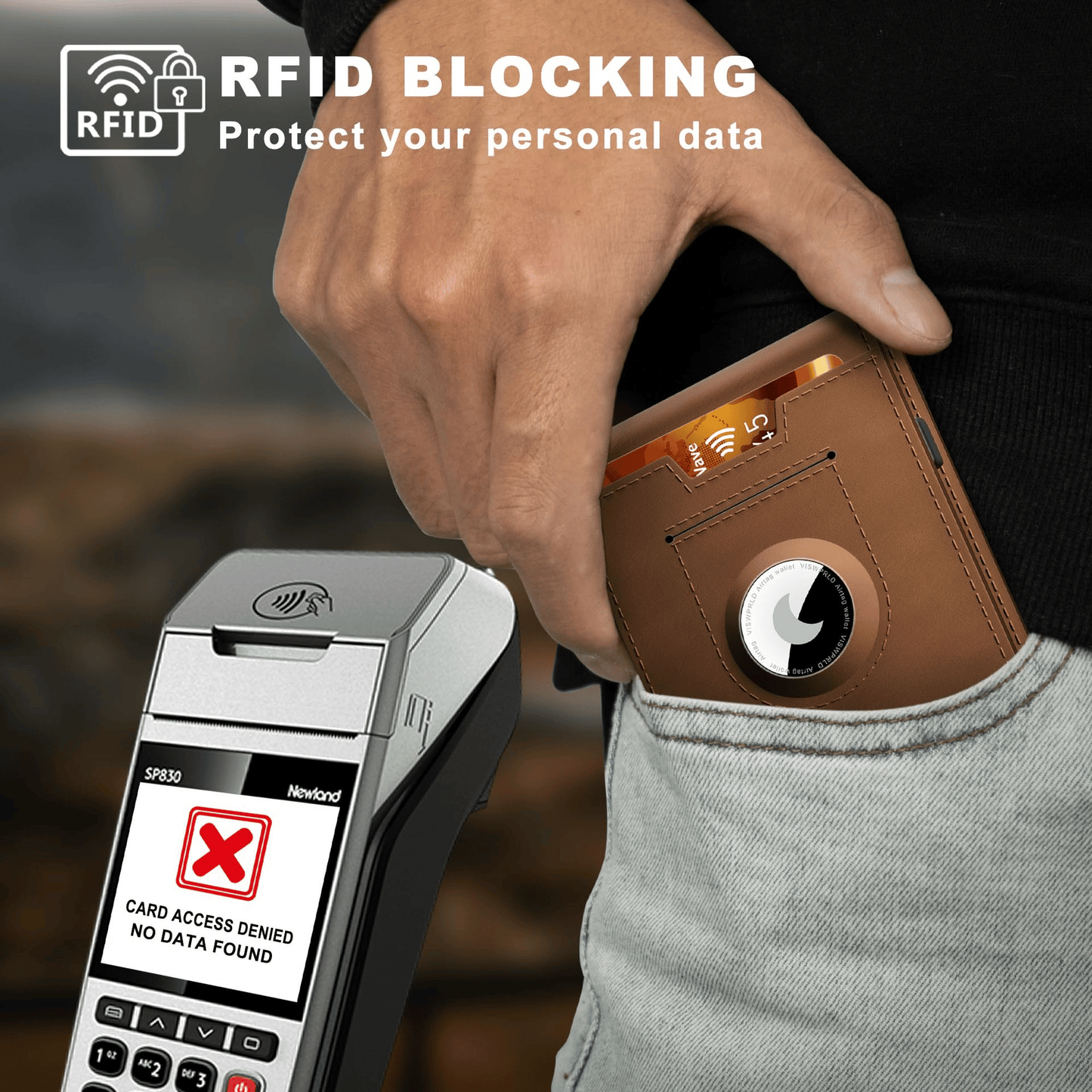 Портфейл AirTag за мъже