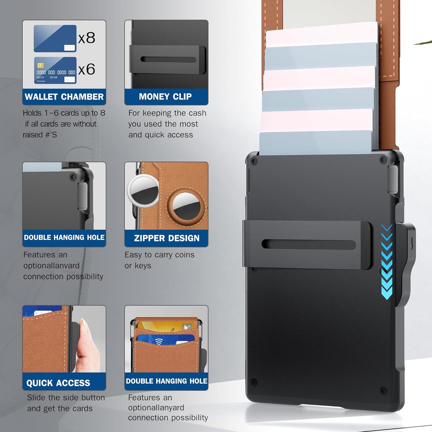 Портфейл AirTag за мъже