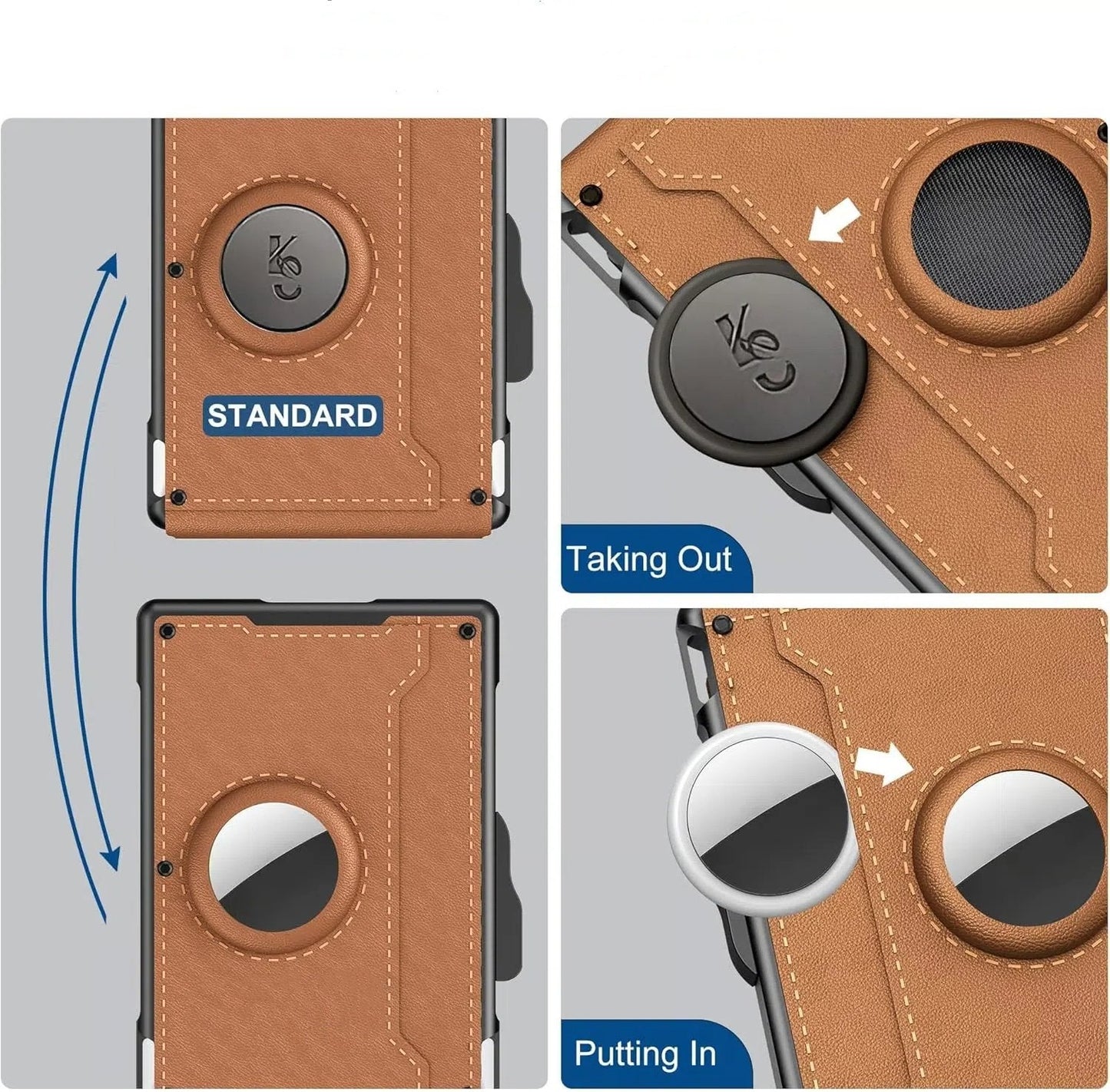 Портфейл AirTag за мъже