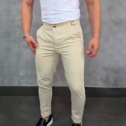 💖👖мъжки панталони с еластична талия и тясна кройка