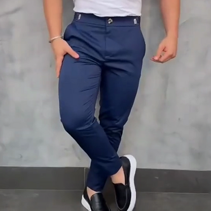💖👖мъжки панталони с еластична талия и тясна кройка