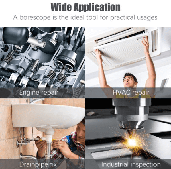 3-в-1 ендоскоп, който може да се свърже с мобилен телефон