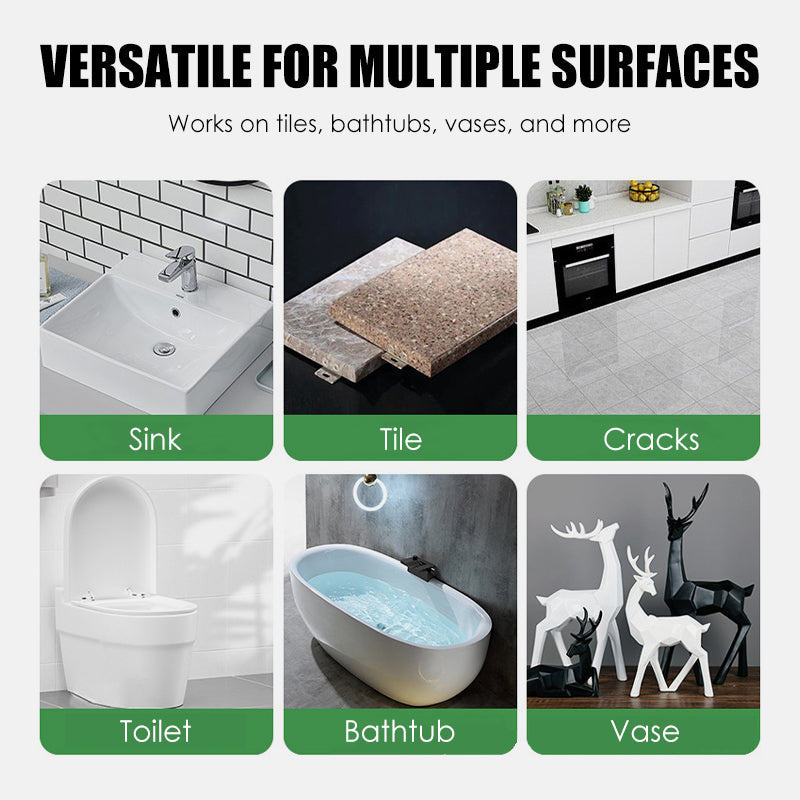 🔥Купи 1, вземи 1 безплатно 🔥Мощен комплект за ремонт на порцелан с двойна тръба