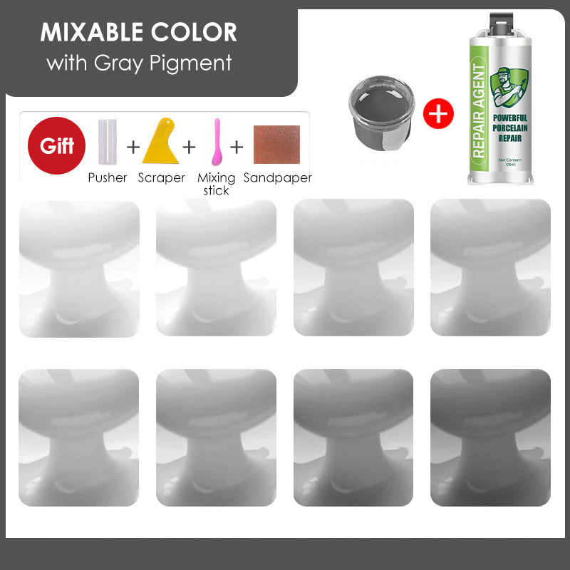 🔥Купи 1, вземи 1 безплатно 🔥Мощен комплект за ремонт на порцелан с двойна тръба