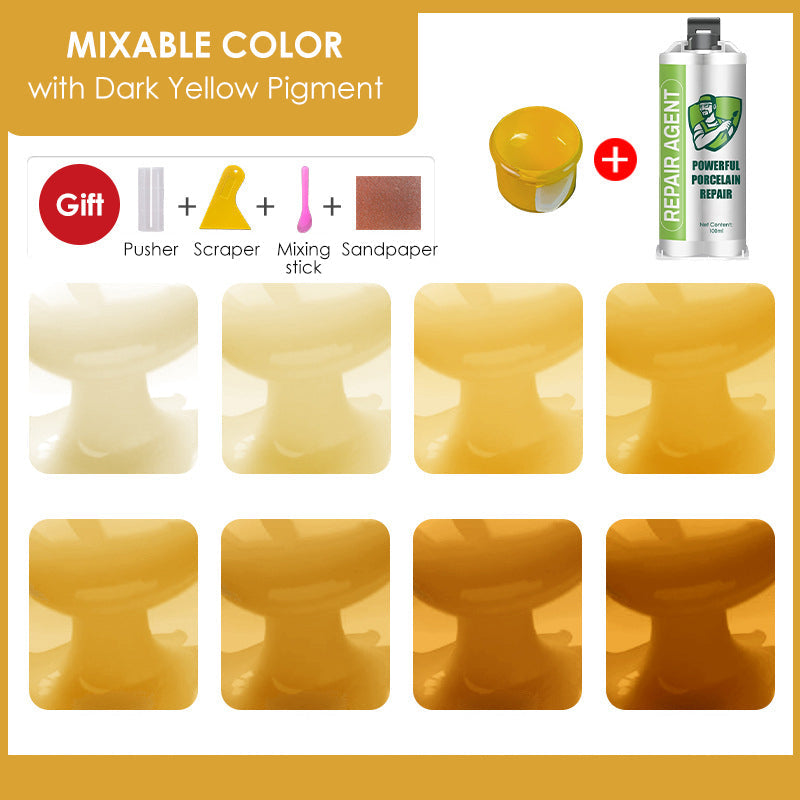 🔥Купи 1, вземи 1 безплатно 🔥Мощен комплект за ремонт на порцелан с двойна тръба