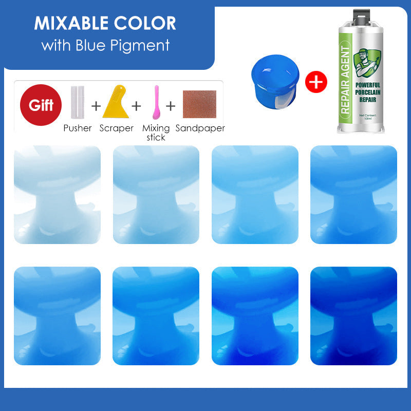 🔥Купи 1, вземи 1 безплатно 🔥Мощен комплект за ремонт на порцелан с двойна тръба