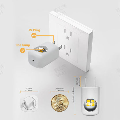 🏡💡Умна LED стенна контактна нощна лампа с функция за автоматично затъмняване
